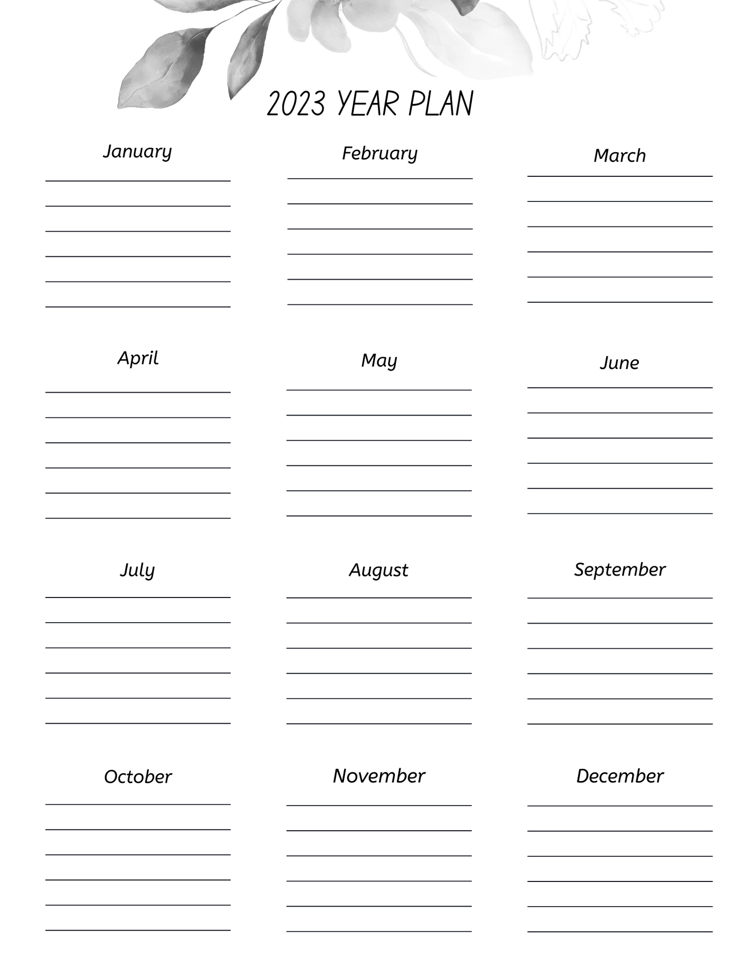 Planner 2024 prêt à imprimer (Version numérique - modifiable)