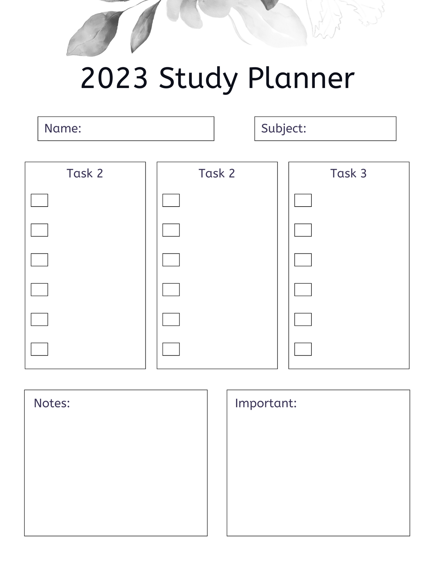 Planner 2024 prêt à imprimer (Version numérique - modifiable)