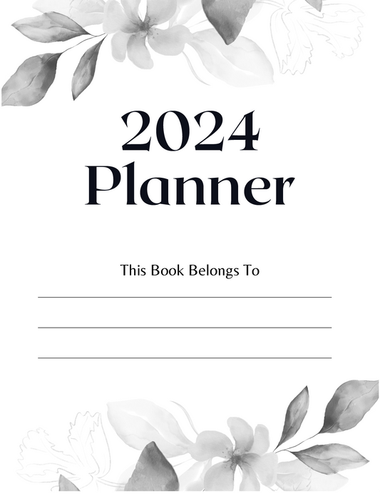 Planner 2024 prêt à imprimer Version numérique - modifiable