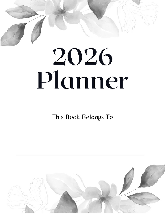 Planner 2026 prêt à imprimer Version numérique - modifiable