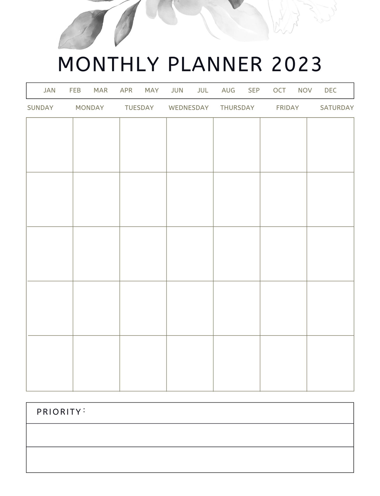Planner 2024 prêt à imprimer (Version numérique - modifiable)